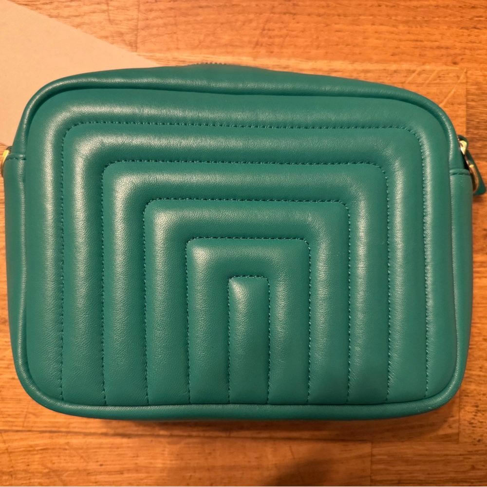 Clare V. Green Quilted Chanel Leather Midi Sac - Picture 9 of 11